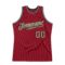 Custom Maroon Camo-Gray Authentic Throwback Basketball Jersey