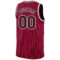 Custom Maroon White Pinstripe Black-White Authentic Basketball Jersey