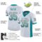 miami_0046-1 Custom White Aqua-Orange Drift Fashion Football Jersey