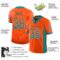miami_0048-1 Custom Orange Aqua-White Drift Fashion Football Jersey