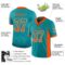 miami_0050-1 Custom Aqua Orange-White Drift Fashion Football Jersey