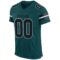 midnight_green_0001-2 Custom Midnight Green Black-White Mesh Authentic Football Jersey