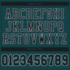 Custom Midnight Green Black-White Mesh Authentic Football Jersey