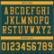 Custom Midnight Green Gold-Black Mesh Authentic Football Jersey
