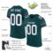 midnight_green_0004-1 Custom Midnight Green White-Black Mesh Authentic Football Jersey
