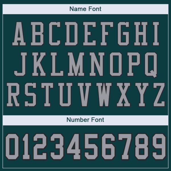 Custom Midnight Green Light Gray-Black Mesh Authentic Football Jersey