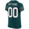 midnight_green_0007-3 Custom Midnight Green White-Black Mesh Authentic Football Jersey