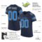 navy_0009-1 Custom Navy Powder Blue-Gold Mesh Authentic Football Jersey