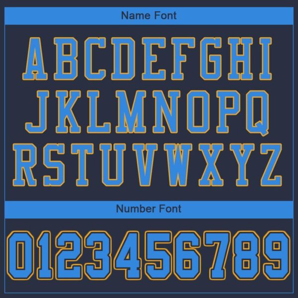 navy_0009-4 Custom Navy Powder Blue-Gold Mesh Authentic Football Jersey