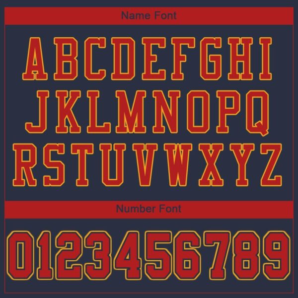 navy_0010-4 Custom Navy Scarlet-Gold Mesh Authentic Football Jersey