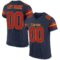 navy_0010 Custom Navy Scarlet-Gold Mesh Authentic Football Jersey