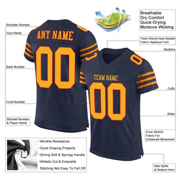 navy_0020-1 Custom Navy Gold-Red Mesh Authentic Football Jersey