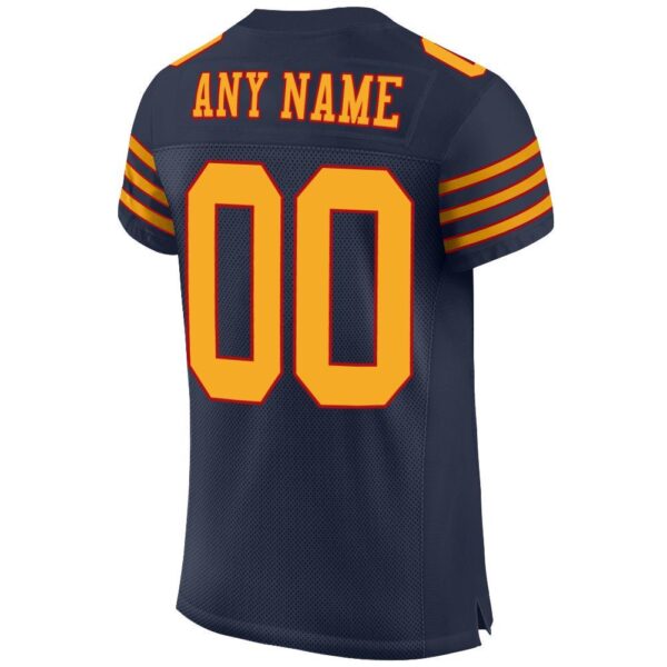 navy_0020-3 Custom Navy Gold-Red Mesh Authentic Football Jersey