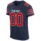 navy_0021-2 Custom Navy Red-White Mesh Authentic Football Jersey