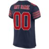 Custom Navy Red-White Mesh Authentic Football Jersey