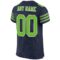 navy_0023-3 Custom Navy Neon Green-White Mesh Authentic Football Jersey