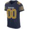 navy_0027-2 Custom Navy Old Gold-White Mesh Authentic Football Jersey