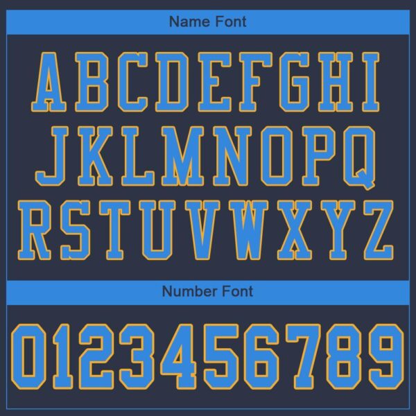 navy_0028-4 Custom Navy Powder Blue-Gold Mesh Authentic Football Jersey