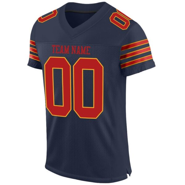 navy_0029-2 Custom Navy Scarlet-Gold Mesh Authentic Football Jersey