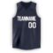 Custom Navy White V-Neck Basketball Jersey