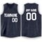 Custom Navy White V-Neck Basketball Jersey