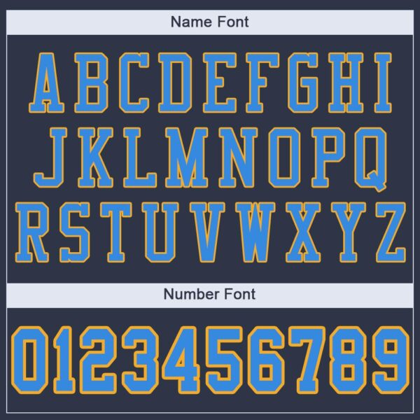 navy_0083-4 Custom Navy Powder Blue-Gold Mesh Authentic Football Jersey