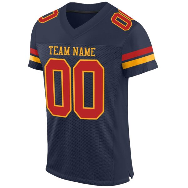 navy_0084-1 Custom Navy Scarlet-Gold Mesh Authentic Football Jersey