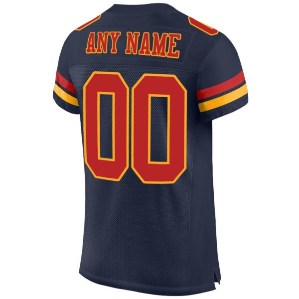 navy_0084-2 Custom Navy Scarlet-Gold Mesh Authentic Football Jersey