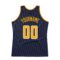 Custom Navy Gold-White Authentic Throwback Basketball Jersey
