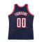 Custom Navy White-Red Authentic Throwback Basketball Jersey