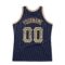 Custom Navy Camo-Old Gold Authentic Throwback Basketball Jersey