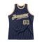 Custom Navy Camo-Old Gold Authentic Throwback Basketball Jersey