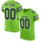 neon_green_0001 Custom Neon Green Navy-White Mesh Authentic Football Jersey