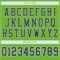 Custom Neon Green Navy-White Mesh Authentic Football Jersey