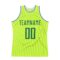 Custom Neon Green Kelly Green-White Authentic Throwback Basketball Jersey