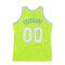 Custom Neon Green White-Light Blue Authentic Throwback Basketball Jersey