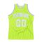 Custom Neon Green White-Light Blue Authentic Throwback Basketball Jersey