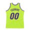Custom Neon Green Purple-White Authentic Throwback Basketball Jersey