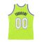 Custom Neon Green White-Navy Authentic Throwback Basketball Jersey