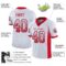 new_ed_0024-1 Custom White Scarlet-Navy Drift Fashion Football Jersey