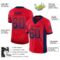new_ed_0026-1 Custom Scarlet Navy-Gray Drift Fashion Football Jersey