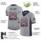new_ed_0028-1 Custom Light Gray Navy-Scarlet Drift Fashion Football Jersey