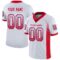 new_yk_0081 Custom White Scarlet-Royal Drift Fashion Football Jersey