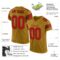 old_gold_0002-1 Custom Old Gold Red-Black Mesh Authentic Football Jersey