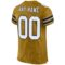 old_gold_0003-3 Custom Old Gold White-Black Mesh Authentic Football Jersey