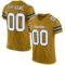 old_gold_0003 Custom Old Gold White-Black Mesh Authentic Football Jersey