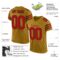 old_gold_0005-1 Custom Old Gold Red-Black Mesh Authentic Football Jersey