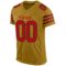 old_gold_0005-2 Custom Old Gold Red-Black Mesh Authentic Football Jersey