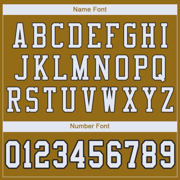 Custom Old Gold White-Black Mesh Authentic Football Jersey