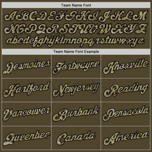 Custom Olive Camo-Black Authentic Throwback Salute To Service Basketball Jersey